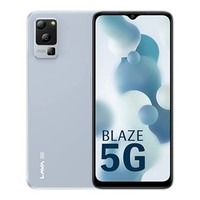 Lava Blaze 5G (Glass Blue, 4GB RAM, UFS 2.2 128GB Storage) | 5G Ready | 50MP AI Triple Camera | 5000 mAh Battery