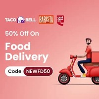 75% off up to Rs.150 on Food Delivery