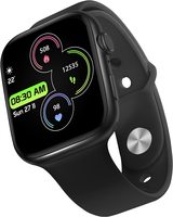 WRISTIO 3 1.85" HD, Bluetooth Calling Smart Watch, 50+ Sports Modes, 15 days battery life, Split-screen, Water Resistant, Smart Health Monitoring, Password Protection, Black