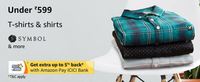 Symbol & More Brands Shirts T-Shirts Under Rs.599
