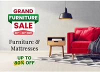 Grand Furniture Sale Upto 80% Off & 10% Off on Citi, Kotak & ICICI Credit Cards (28th - 30th Nov)