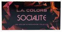 L.A. COLORS 20 Color Eyeshadow Palette, Socialite, 22 g