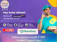  Get Free 3 Months Pharm Easy Plus Membership [Myntra Insider Offer]