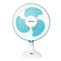 Lifelong LLTF922B Table Fan for Cooling with Automatic Oscillation | Home, Kitchen & Office Use | 9 inch | Powerful Air Throw (White, 1 Year Warranty)