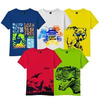 Tom & Tina Regular Fit Boys T-Shirts - Pack of 5, Multi-Colored (Tshrt-0172)