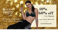 Zivame Party Sale: Get 40-60% off || Wonder Hours Flat 60% off (Till Midnight)