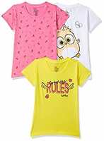 Joshua Tree Girl's Regular Fit T-Shirt pack of 3