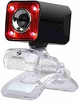 Zebronics Zeb-Crystal Pro Web Camera with USB Powered,3P Lens,Night Vision and Built-in Mic(RED