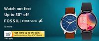 Watch Out Fest - Up to 75% Off on Smartwatches & 50% Off on Fossil Fastrack & More Brands