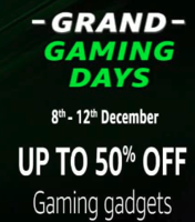 Amazon Grand Gaming Days 8-12 Dec upto 50% off on Gaming Gadgets
