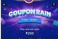 Last Day Flipkart Coupon Rain Game Win Upto Rs.250 Coupon