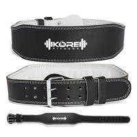 Kore (4 Inch / 6 inch) Comfortable & Adjustable Weightlifting Gym Belt for Men and Women for Powerlifting, Stabilizing Lower Back Support while Weightlifting