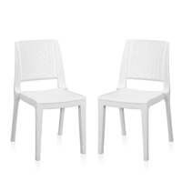 Nilkamal Enamora Polypropylene Set of 2 Chair White