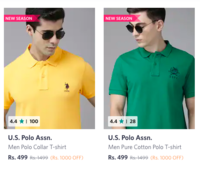 Flat Rs.499 Polo T-Shirts ( U.S. Polo Assn. )