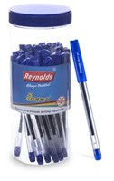 Reynolds Gel Pen I Lightweight Gel Pen With Comfortable Grip for Extra Smooth Writing I School and Office Stationery | JIFFY GEL 25 CT JAR - BLUE