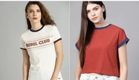 Women T-shirts Under Rs.299 (Moda Rapido, DressBerry, Roadster & More)