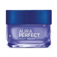 L'Oréal Paris Aura Perfect Night Cream, Moisturising and Brightening, With Vitamin C + Vitamin E + Tourmaline Gemstone, 50ml