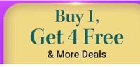 Flash Sale - Buy 1 Get 4 Free & More Offers