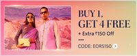 Myntra Flash Sale -  Buy 1 Get 1/2/4 Free And Extra Rs.150 Coupon Off