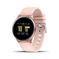 GIONEE STYLFIT GSW7 Smartwatch with SPO2 Monitoring, Heart Rate Sensor, Full Touch Control, Remote Camera & IP67 Water Resistant (Mimi Pink), Regular