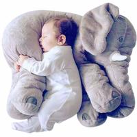 Little Innocents® Big Size Fibre Filled Stuffed Elephant Baby Pillow for Baby of Plush Hugging Pillow Soft Toy for Kids boy Girl Birthday Gift (60 cm, Grey)

