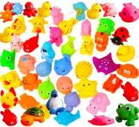 Famous Quality® Most Popular chu chu Bath Toys (1 Set of 12 Animals, Multi Color)
