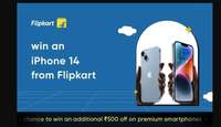 Cred Jackpot Chance to Win iPhone 14 or Flat ₹500 off on Premium Smartphones from Flipkart
