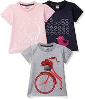 Gubbarey Girl's Regular fit T-Shirt