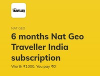 Free 6 Months Nat Geo Travellers India Subscription for Times Prime Members