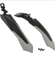 Dark Horse Bicycle Dual Tone Front & Rear Mudguard Clip-on Front & Rear Fender  (Grey)