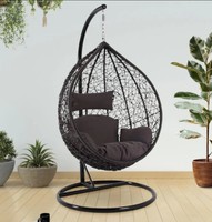 Urban Classic Swing chair With Stand And Cushion For Adult Iron Hammock  (Brown, Brown, DIY(Do-It-Yourself))
