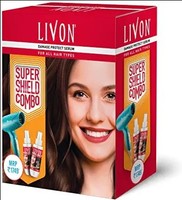(Apply 15% off)Livon Heat Protect Serum, For Protection Upto 250°C, 2X Less Hair Breakage & Syska Hair Dryer, Pack of 2 Serums Each 100 ml