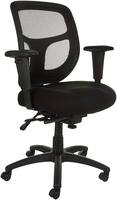 AmazonBasics Mesh Fabric Executive Mid-Back Chair, Black