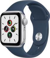 APPLE Watch SE(GPS, 40mm) - Silver Aluminium Case with Abyss Blue Sport Band - Regular