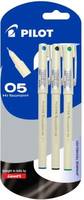 PILOT Hi-Techpoint 05 (1Blue + 1Black + 1Green) Roller Ball Pen (Pack of 3)