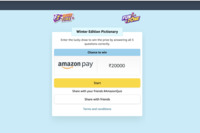 Amazon Winter Edition Pictionary Quiz Answers : Win 20000