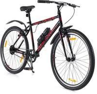 Urban Terrain Tokyo with Complete Accessories & Mobile Tracking App 27.5 T Hybrid Cycle/City Bike  (Single Speed, Black, Red)