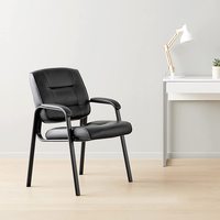 Amazon Basics Metal, Leather Guest Chair (with offers)