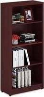 Sunon Home Office Bookcase Melamine Engineered Wood 4 Shelf Adjustable Layers Bookshelf , Mahogany [TRIPLE OFFER]