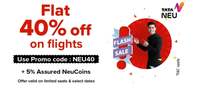 TataNeu x AirAsia Flash Sale Flat 40% Off On Bookings Made On 21st Dec 2022