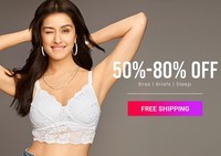 Clovia Super Power Lingerie Sale - 50% -80% Off + Free Gift on Above Rs.999/ Extra 300 Off on Rs.1299 Orders