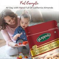 400gm Happilo brand californian almonds (roasted and salted)