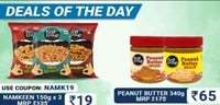 Vishal Mega Mart : First Crop Namkeen @19 | Peanut Butter 340gm @65