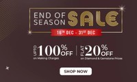Melorra End Of Season Sale - Up to 100% Off on Making Charges & Flat 20% Off on Gold/Diamond Jewellery