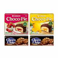 Orion Ultimate Snack Box | Mango & Strawberry Chocopie 2x12 pc pack | Chocochip cookies 2x 6pc pack | Tea-time snack