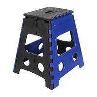 PrettyKrafts 18 Inches Super Strong Folding Step Stool for Adults and Kids, Kitchen Stepping Stools, Garden Step Stool Kitchen Stool -(Pack of 1),Blue