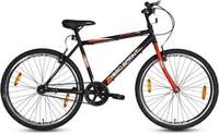 HERO Spunky 26TSS/Spunky 26T BK & RD 26 T Hybrid Cycle/City Bike (Single Speed, Black, Red)