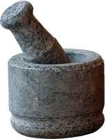 Kerala Traditional idikkalu and Crusher Mortar and Pestle Stoneware Masher