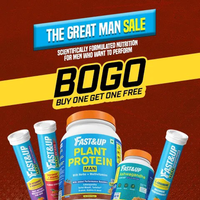 Fast&Up The Great Man sale: Buy 1 Get 1 Free on Men’s Nutrition