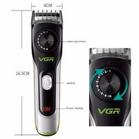 VGR Electric Hair Clipper for Men, Men'S Self-Service Hair Clippers Electric Beard Trimmer Waterproof USB Rechargeable Clipper with 1-10mm Adjustable Limit Comb,Black